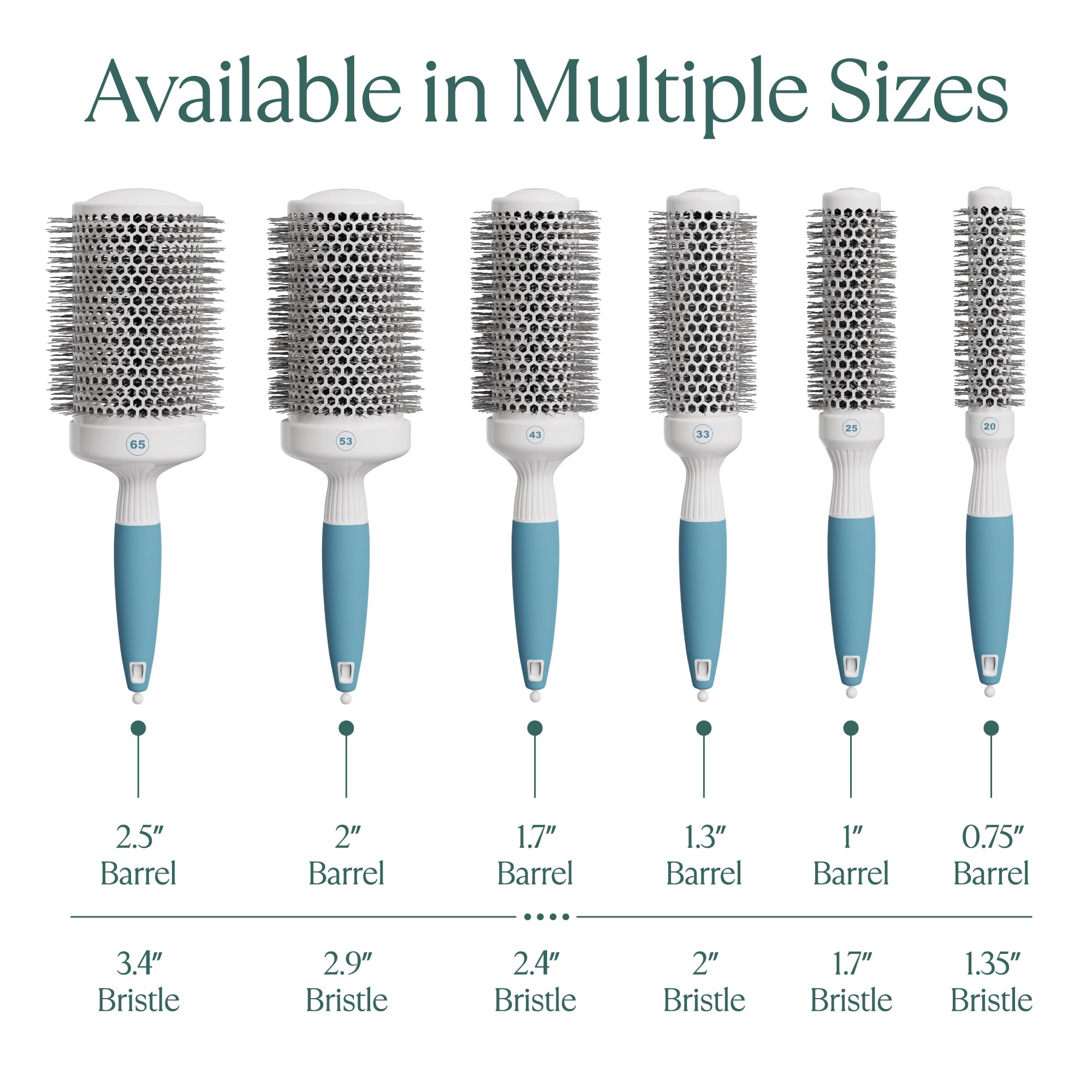 Osensia brush on bathroom counter styled with hair products for everyday routine