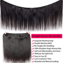 Oshiney 26, 28, 30 inch bundles laid out to compare length and volume