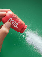 OSiS+ open tin revealing lightweight powder for instant volume