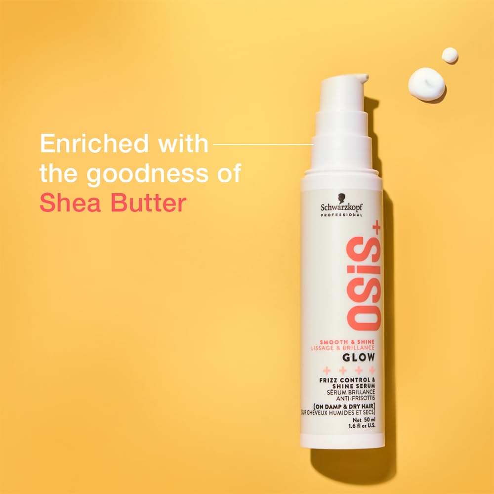 OSiS+ before and after hair comparison highlighting smoother texture