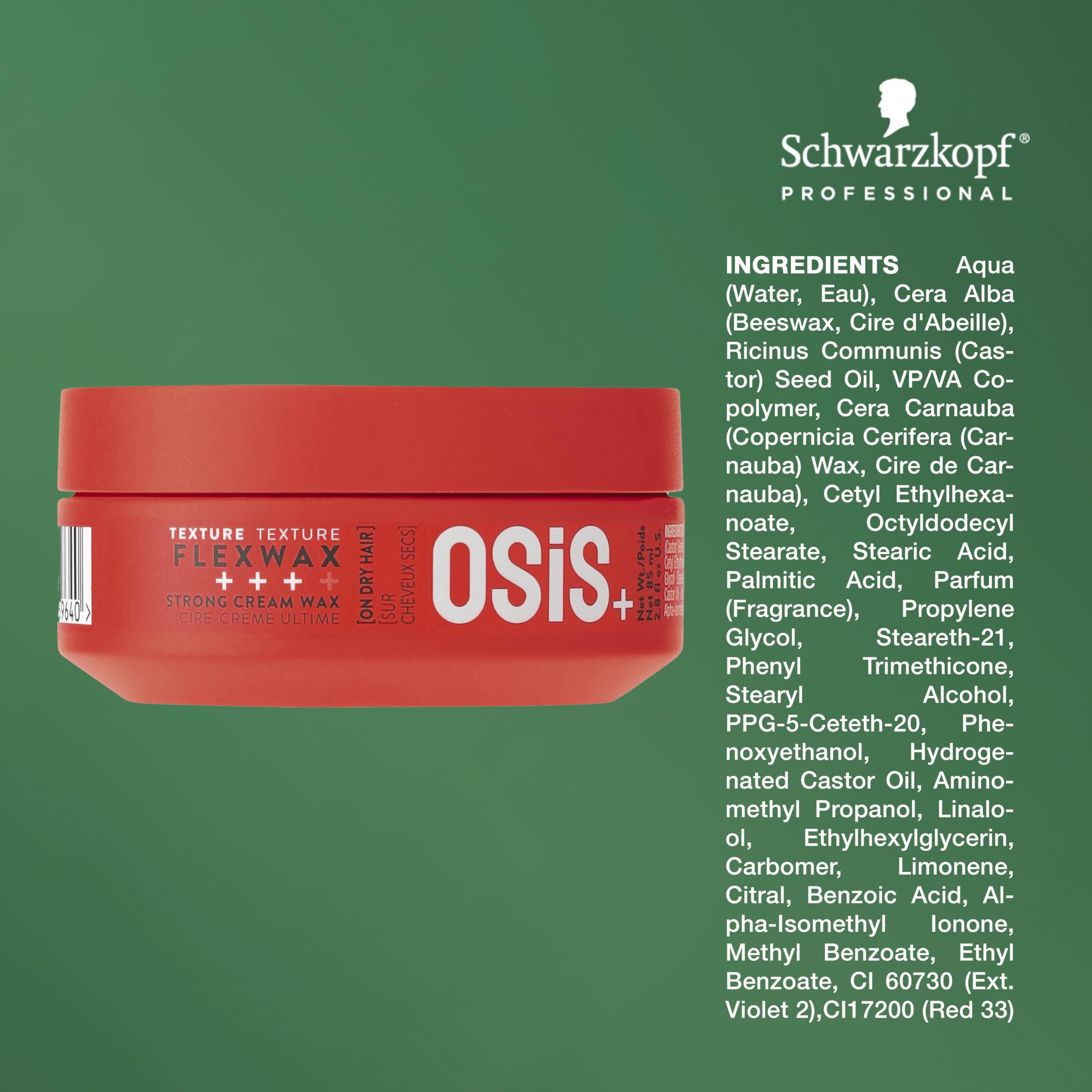 Close-up of hair strands showing OSiS+ separation and defined texture effect