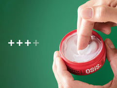 OSiS+ cream texture close-up illustrating smooth consistency for even application