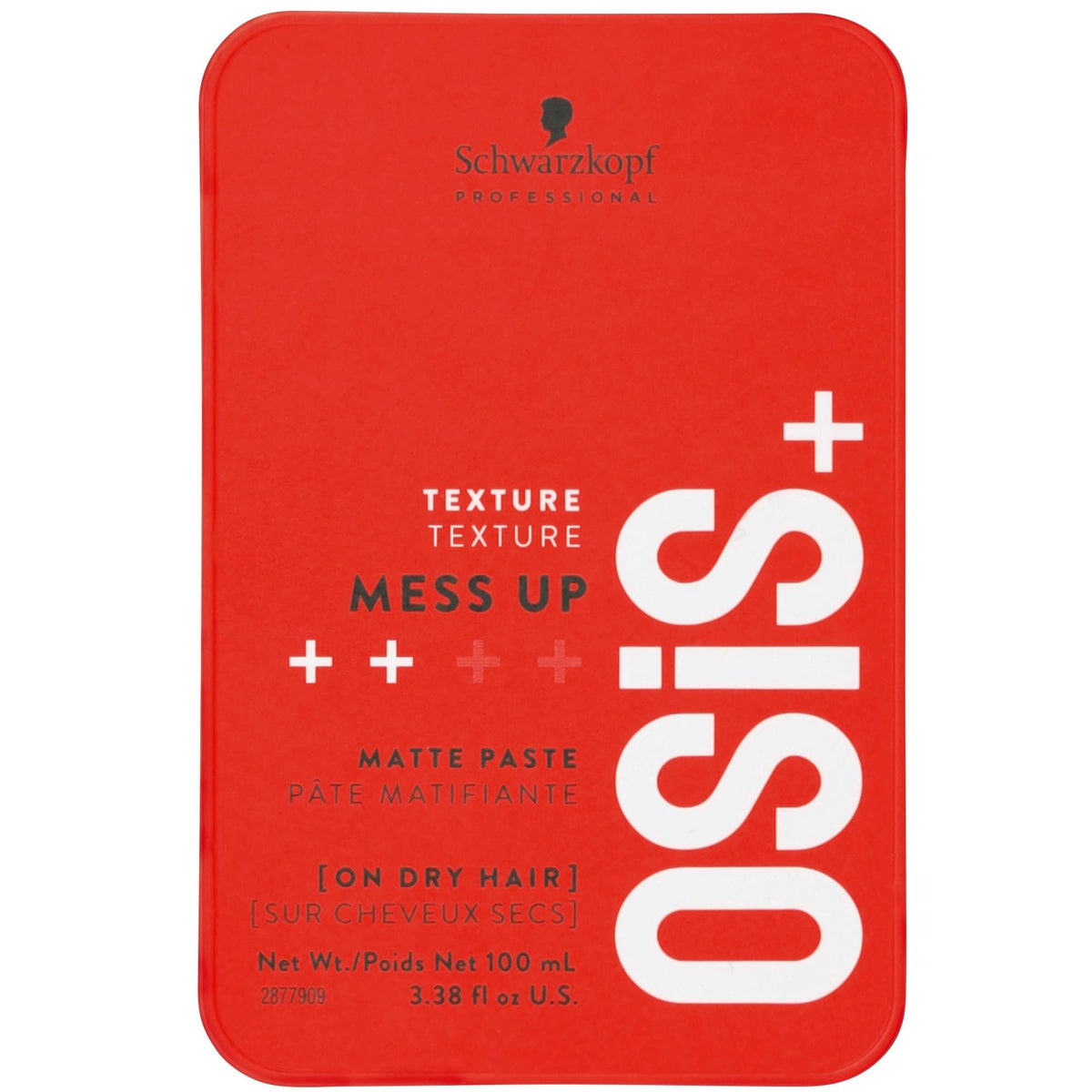 OSiS+ jar front view showing product packaging and instant texture control