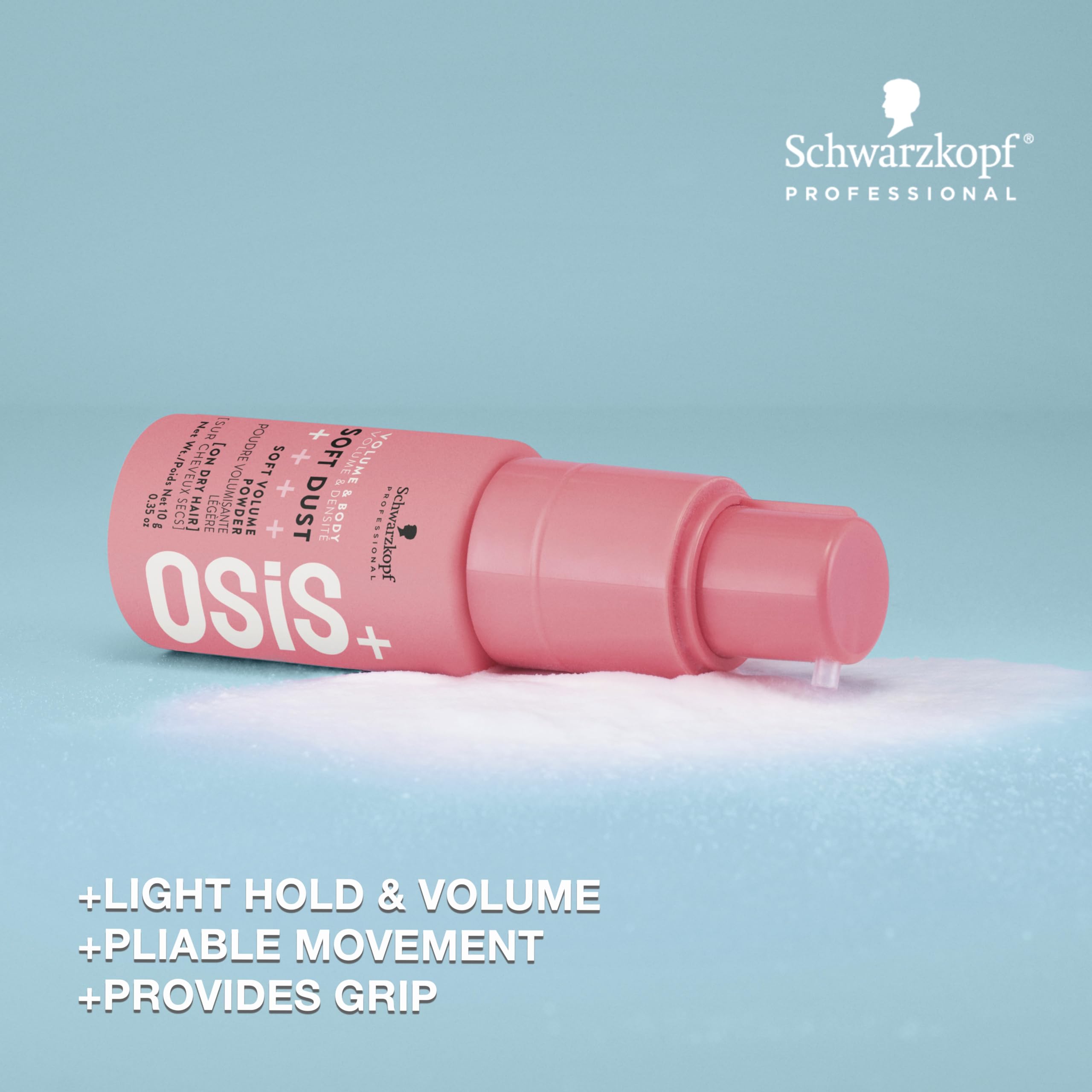 OSiS+ soft dust nozzle closeup for precise, mess-free application benefit