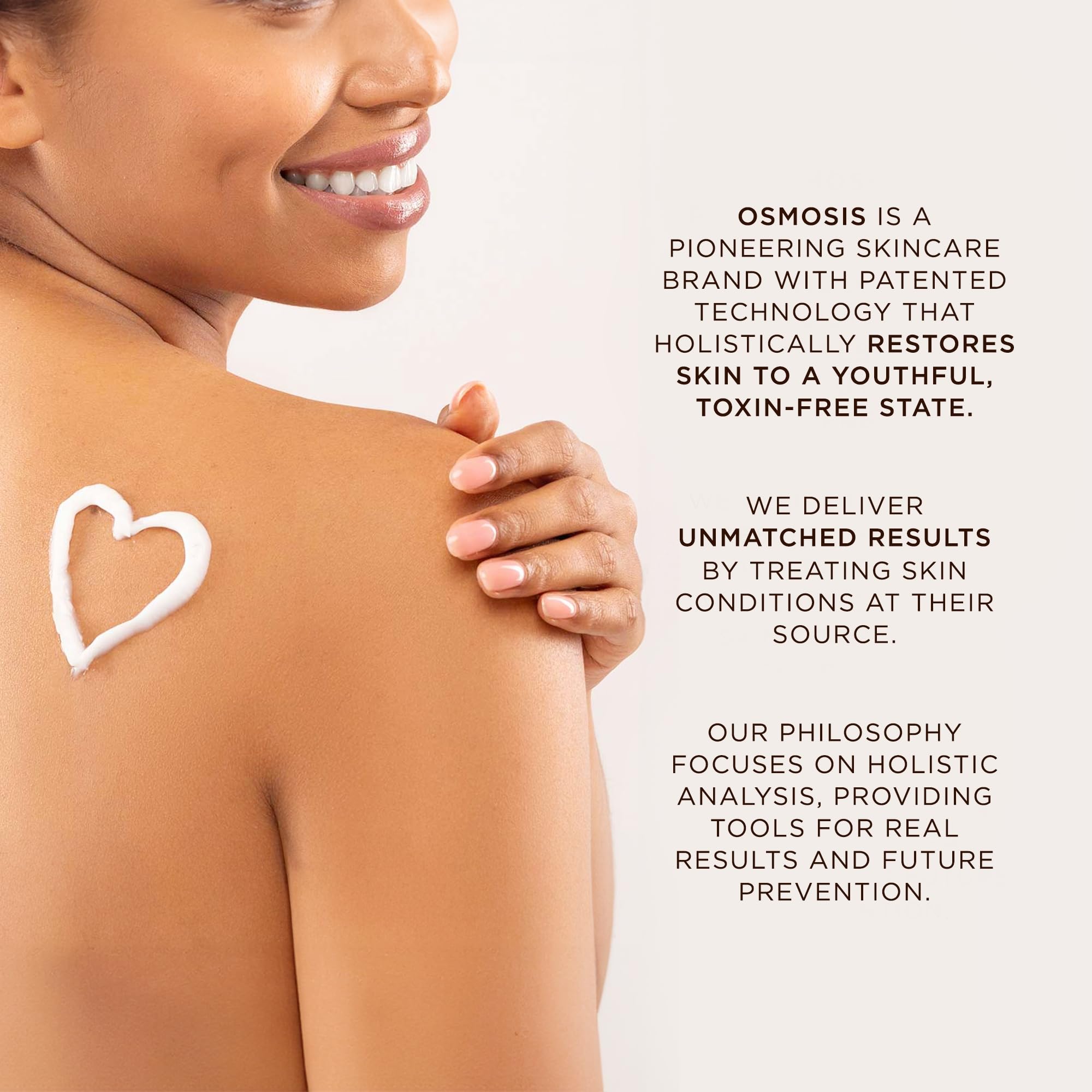 OSMOSIS StemFactor used in morning routine on model showing radiant-looking skin benefit