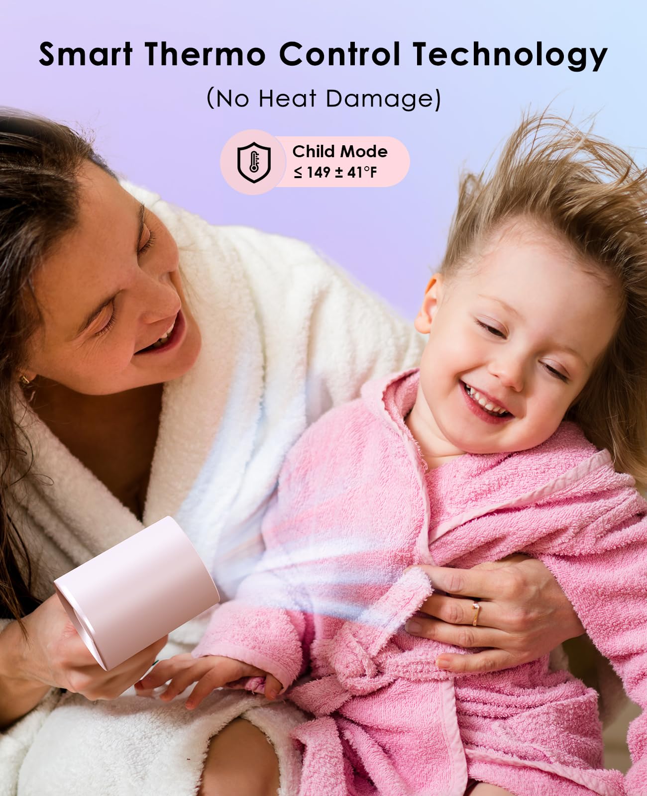 OSOU hair dryer in use on curly hair enhancing curl definition and reducing frizz