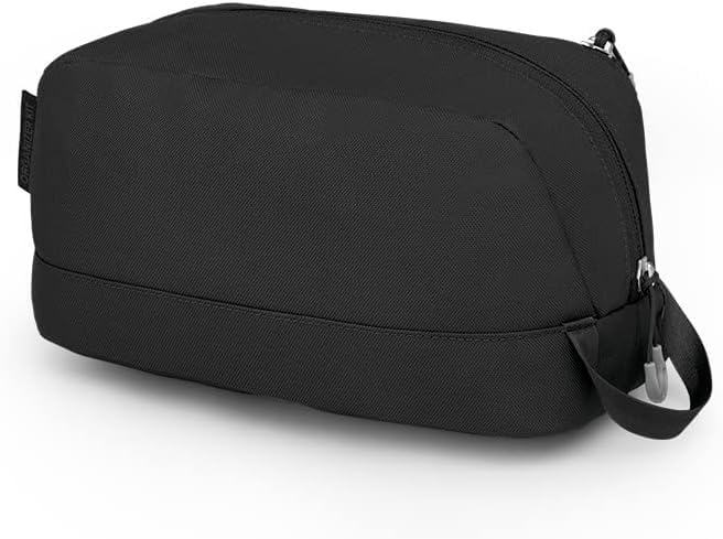 Osprey Daylite toiletry kit on a bathroom countertop for travel-ready benefit