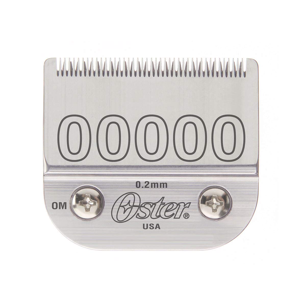 Oster blade size scale comparison illustrating 0.2 mm closeness and professional finish