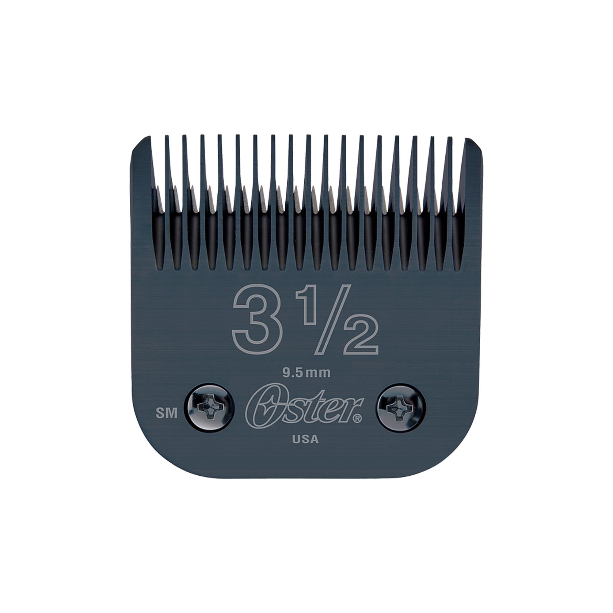 Oster blade front profile showing sharp edges and precise cut quality