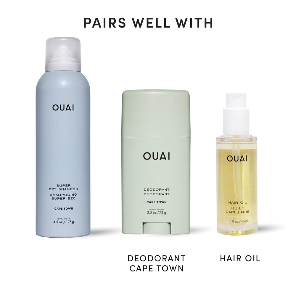 OUAI before and after root refresh comparison showing reduced grease benefit