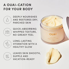 OUAI close ingredients shot highlighting cupuaçu butter and squalane benefits