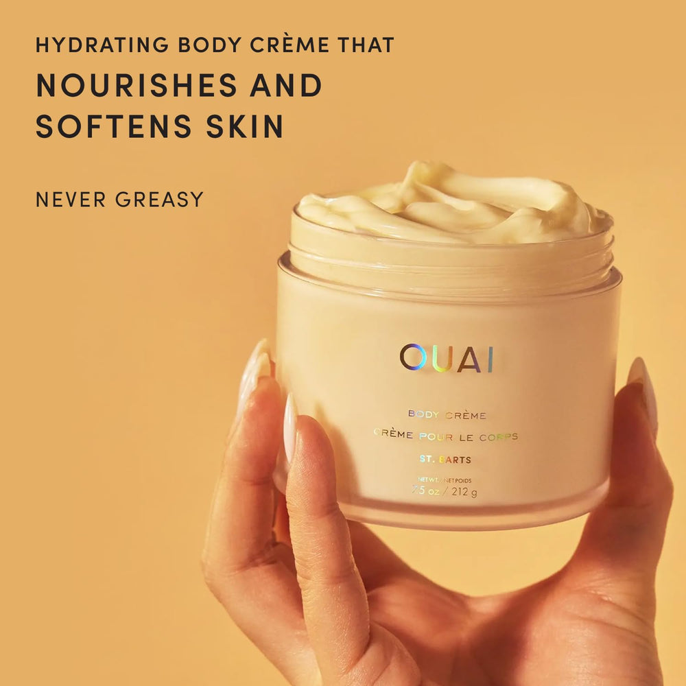 OUAI open tube displaying whipped texture and fast absorbing benefit