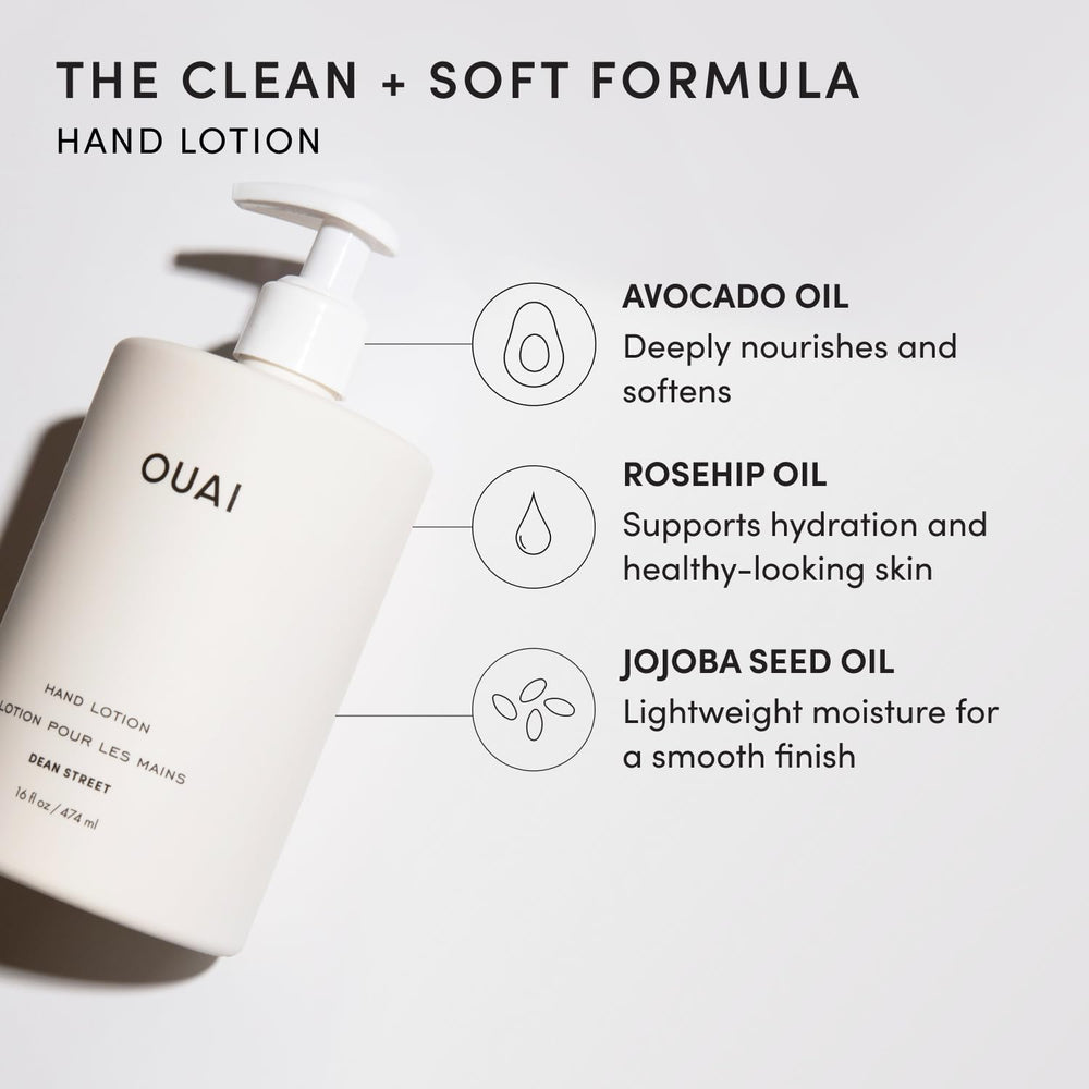OUAI bottles placed beside sink illustrating everyday convenience benefit