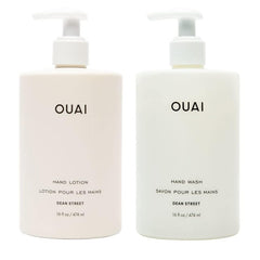 OUAI Dean Street front packaging showing both 16 fl oz bottles and scent benefit