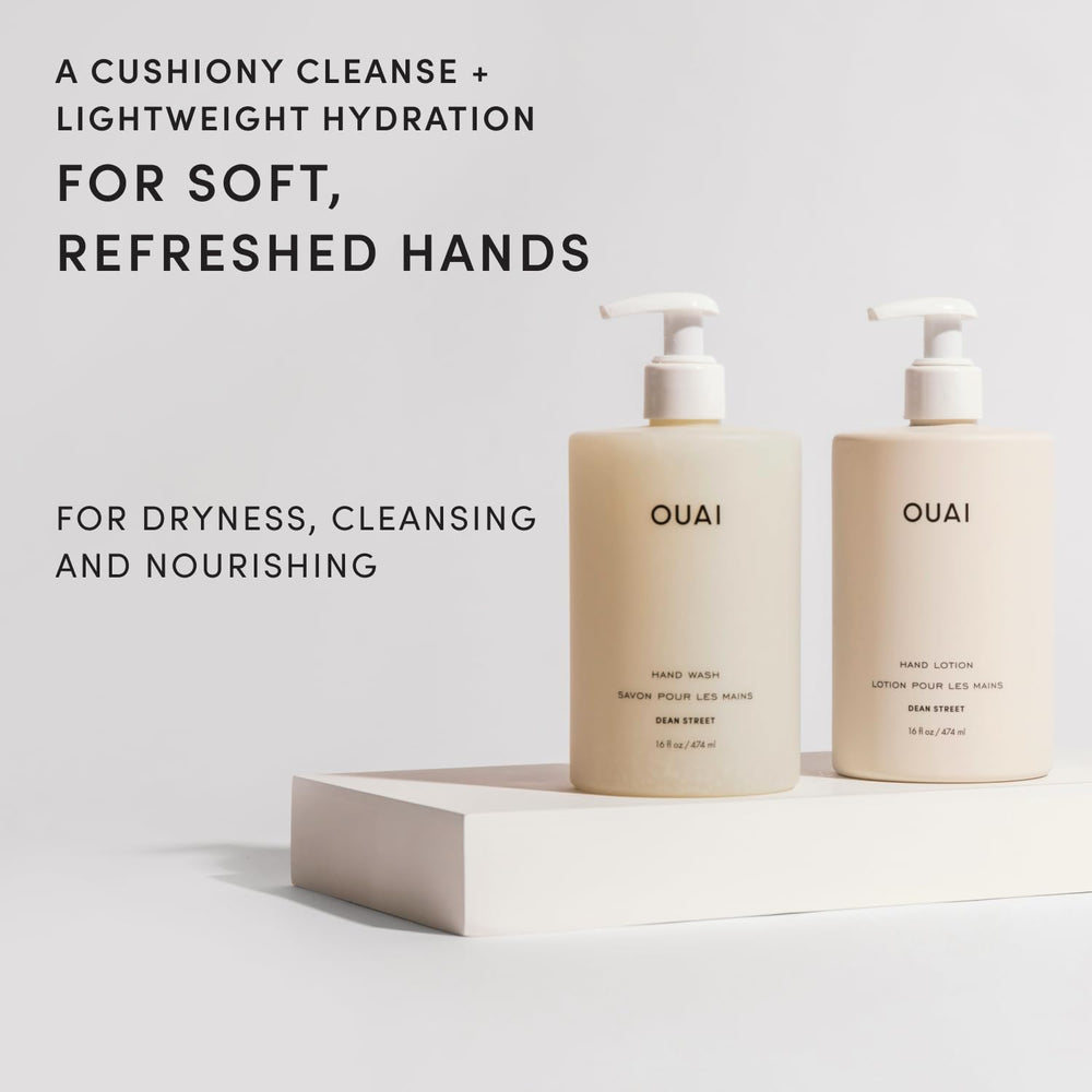 OUAI pump detail on bottle for easy dispensing and controlled application