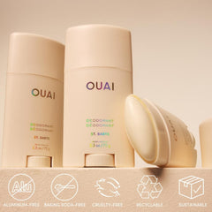 OUAI stick being applied on skin demonstrating easy use