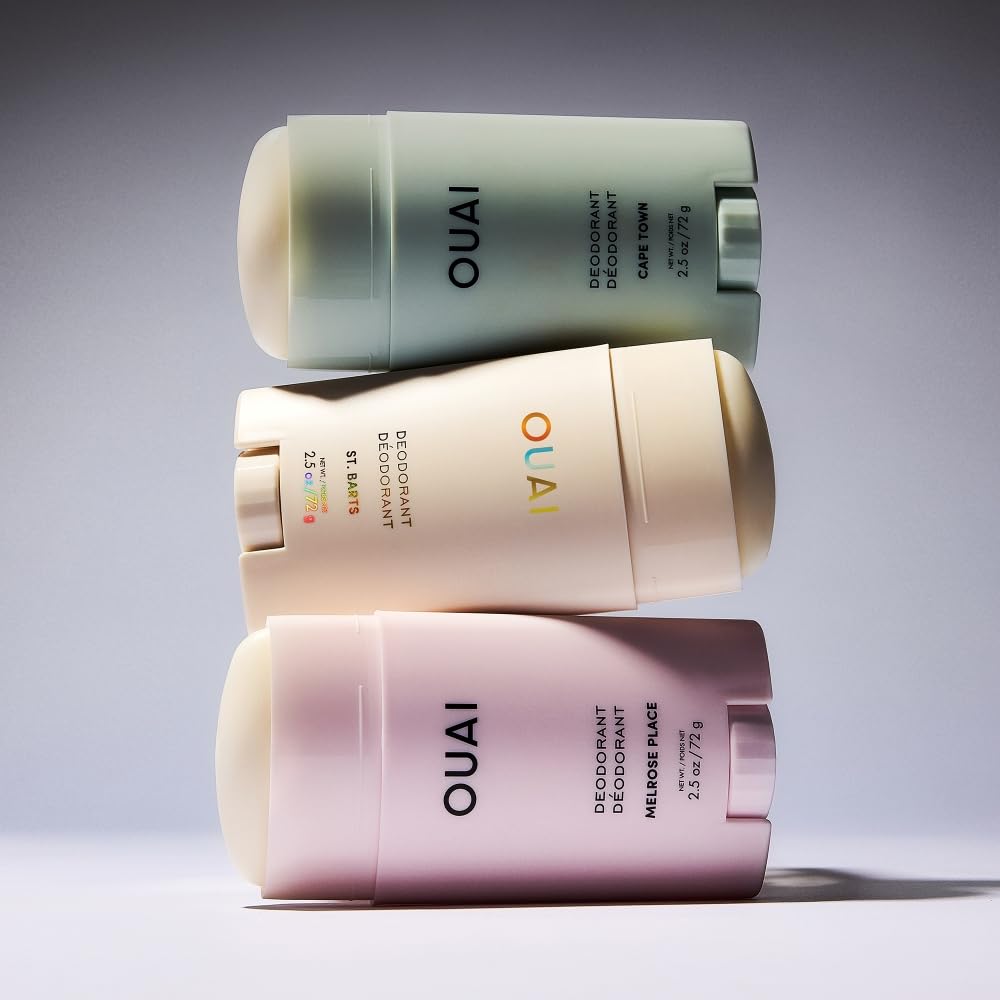 OUAI deodorant on a dressing table giving a daily routine vibe