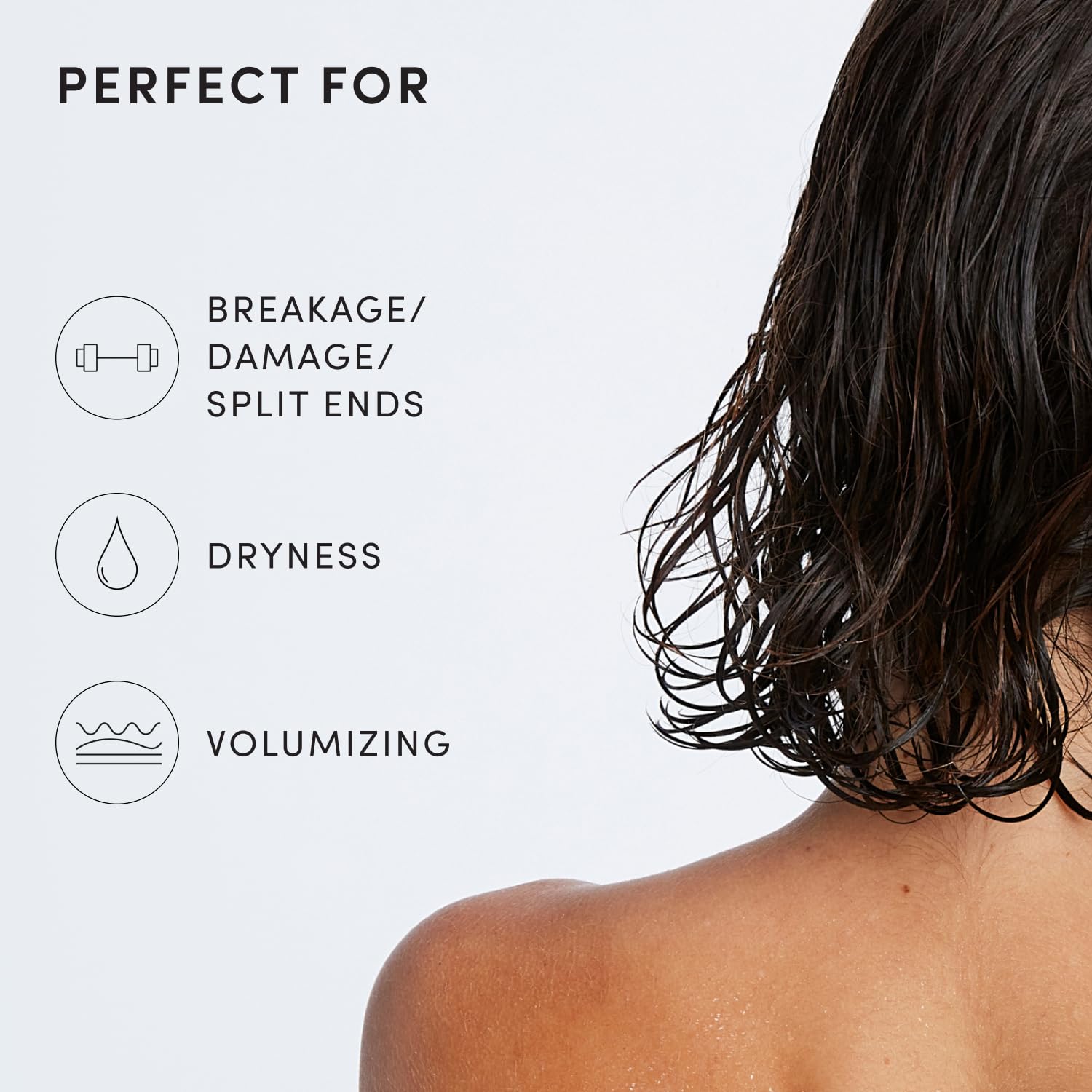 OUAI conditioner paired with OUAI shampoo for a full routine benefit