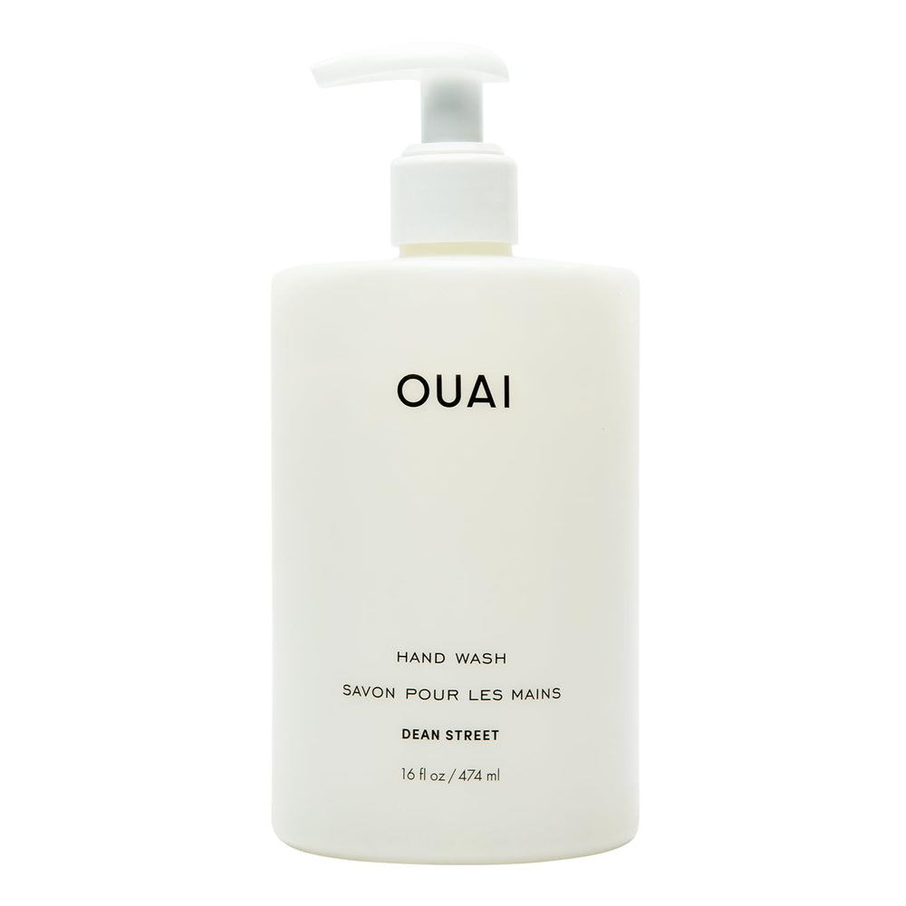 OUAI front bottle shot showing Dean Street hand wash visible branding and clean design