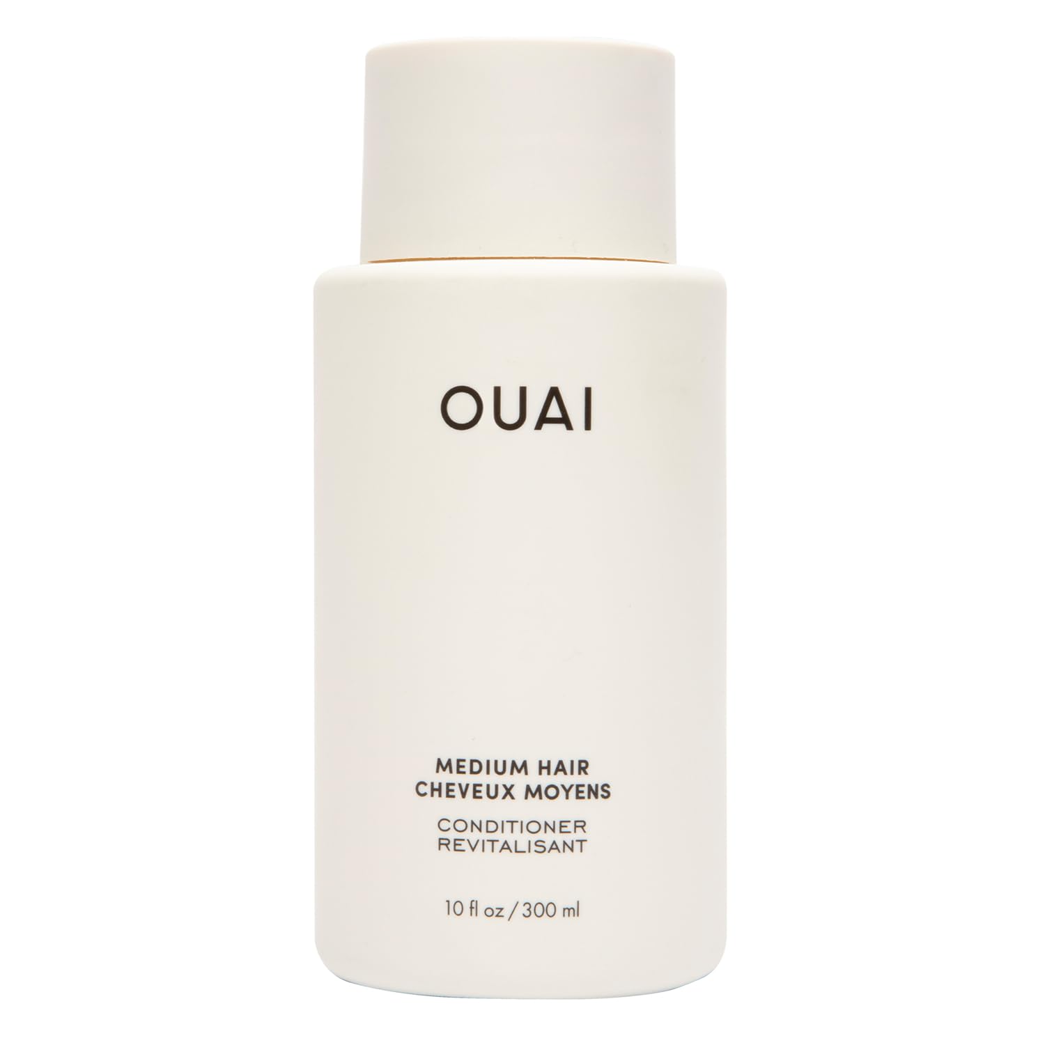 OUAI bottle front packaging showing brand and size, highlights clean look