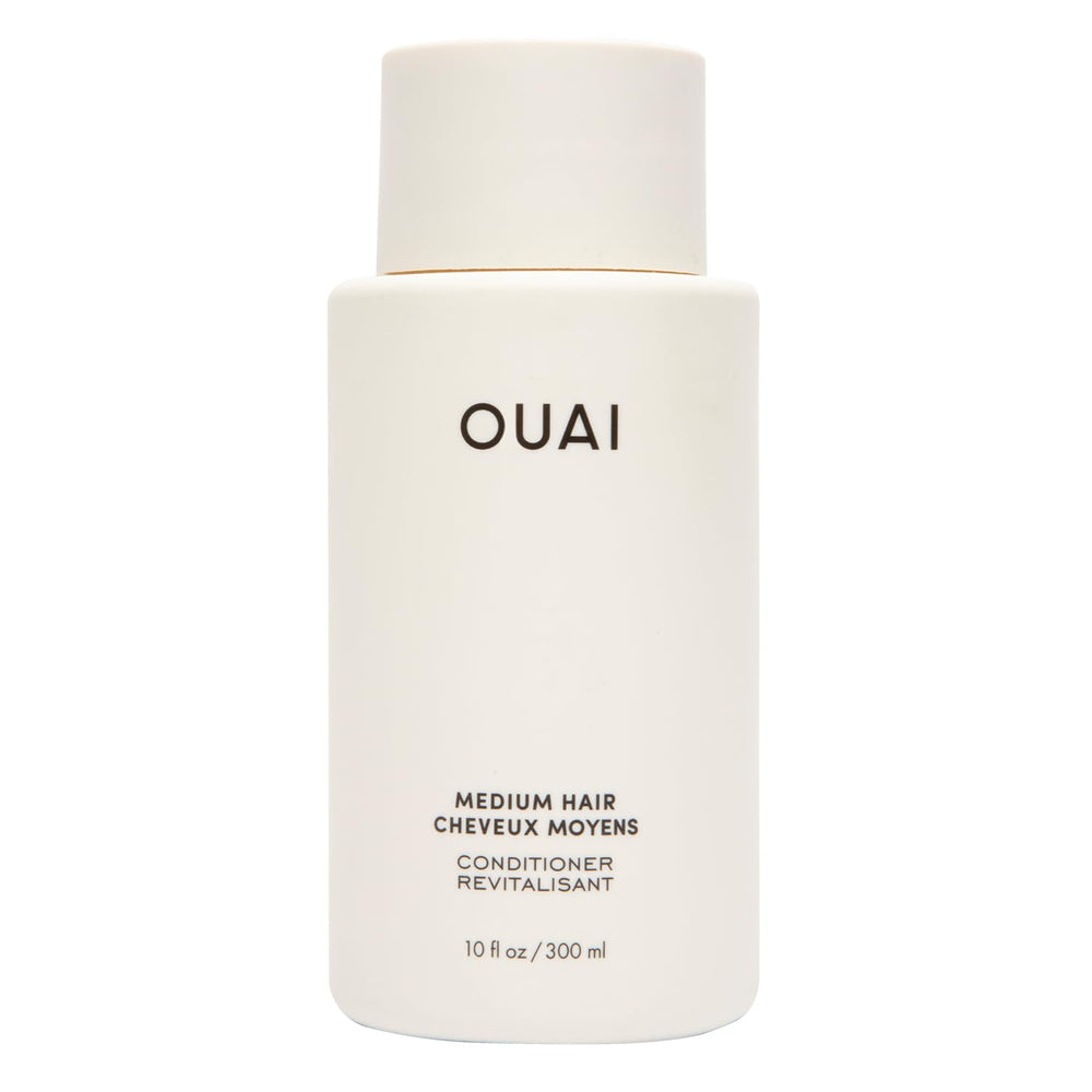 OUAI bottle front packaging showing brand and size, highlights clean look