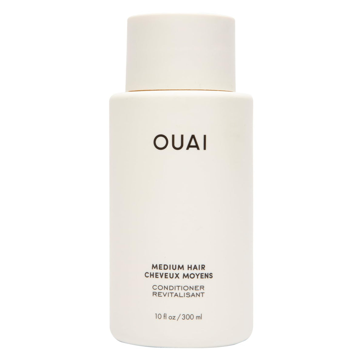 OUAI bottle front packaging showing brand and size, highlights clean look
