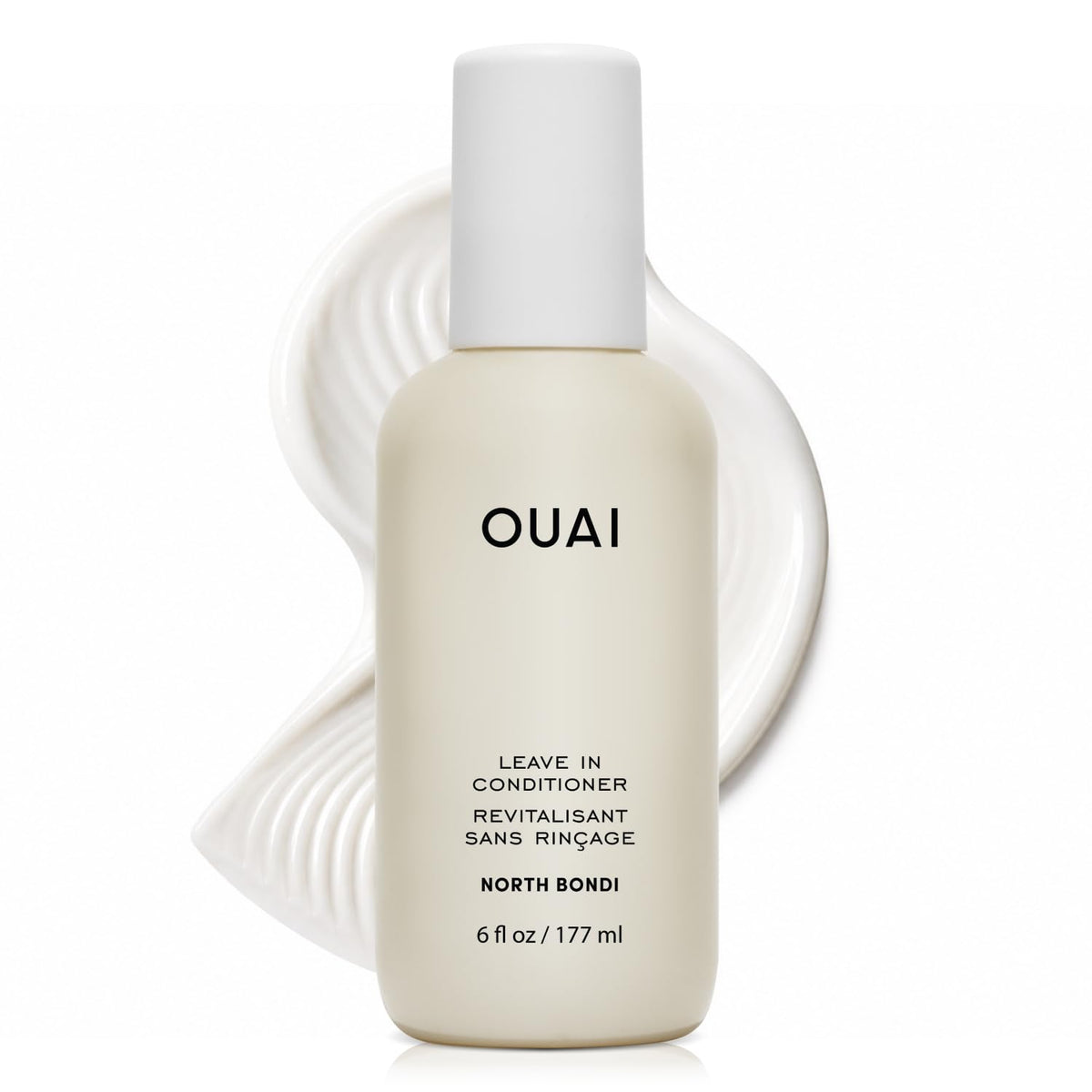 OUAI front label on bottle showing product name and North Bondi scent benefit