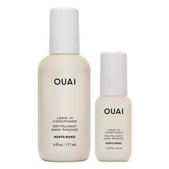 OUAI full size bottle front view showing sleek packaging and easy use