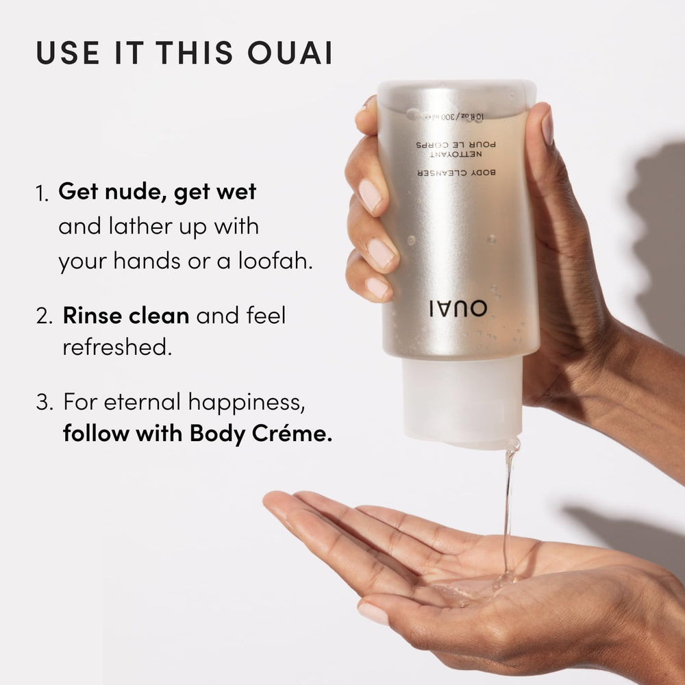 OUAI rosehip drop on spoon emphasizing natural oil and skin-brightening benefit