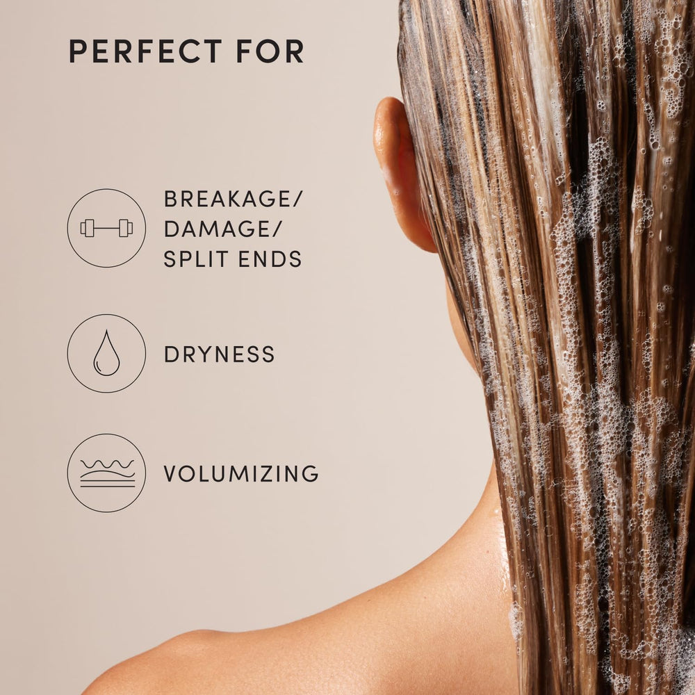 OUAI shampoo and Fine Conditioner paired together showcasing routine for fuller hair