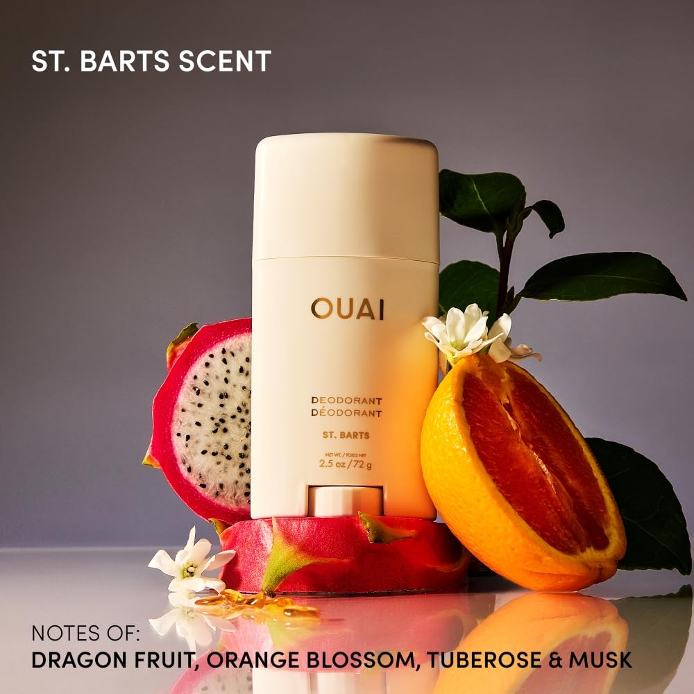 OUAI St. Barts back label with ingredients and usage details