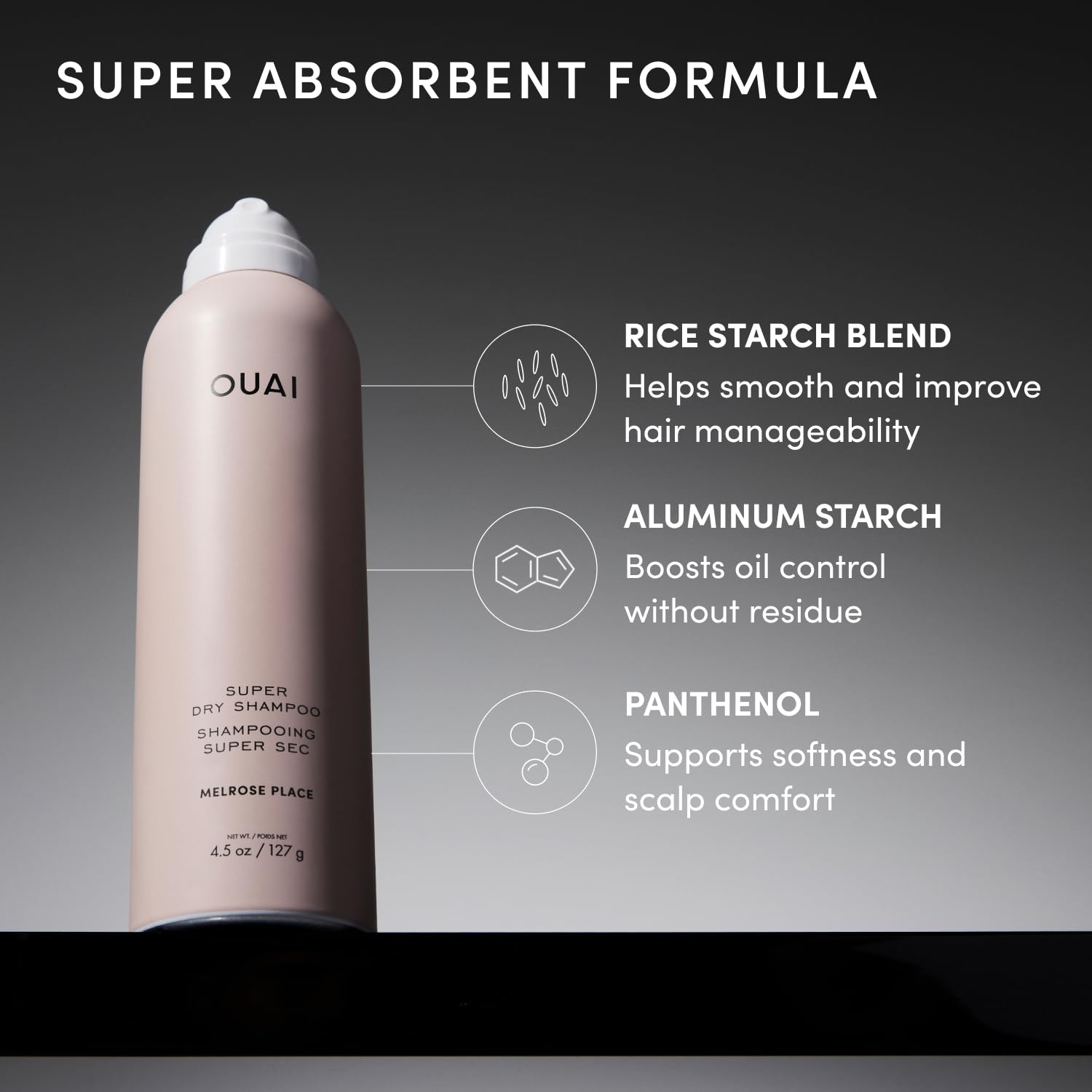 OUAI before and after roots comparison showing lifted volume and reduced oil