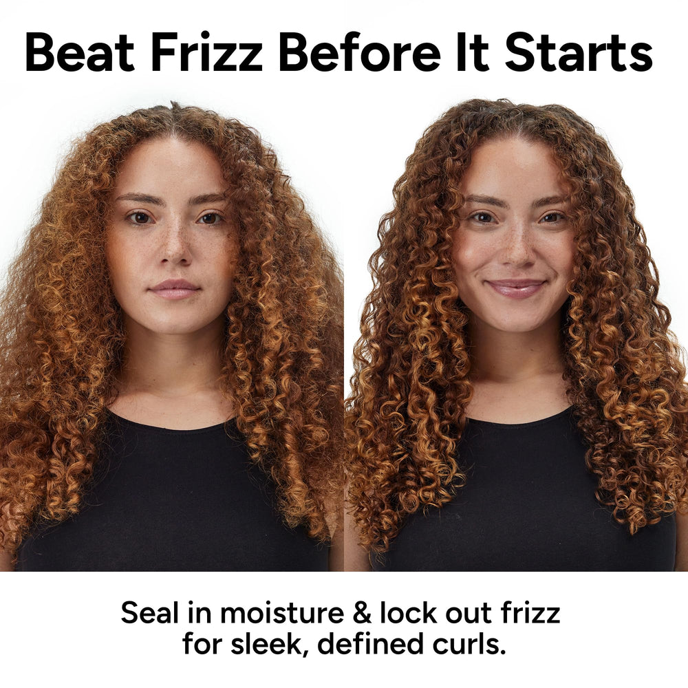 Ouidad creamy conditioner texture showing slip for quick detangling