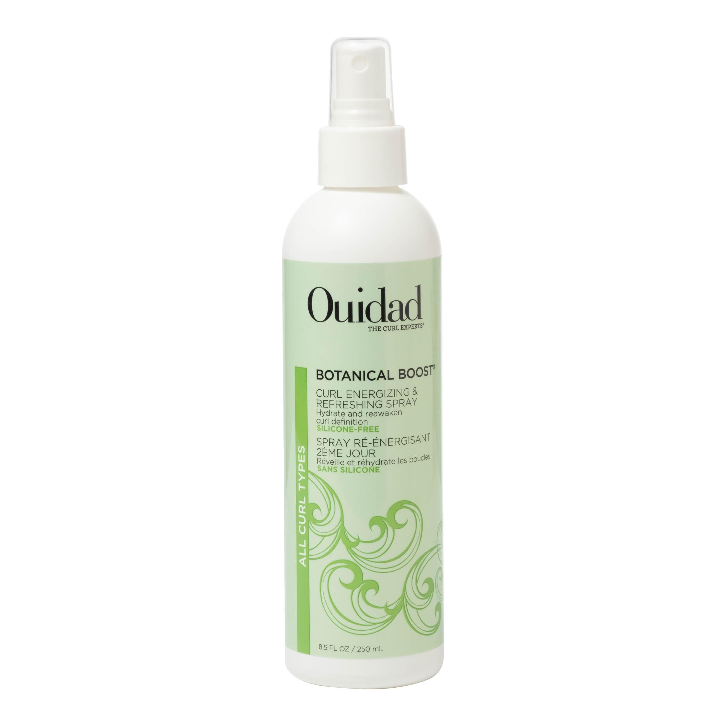 Ouidad bottle front packaging showing label and volume for clear identification and appeal