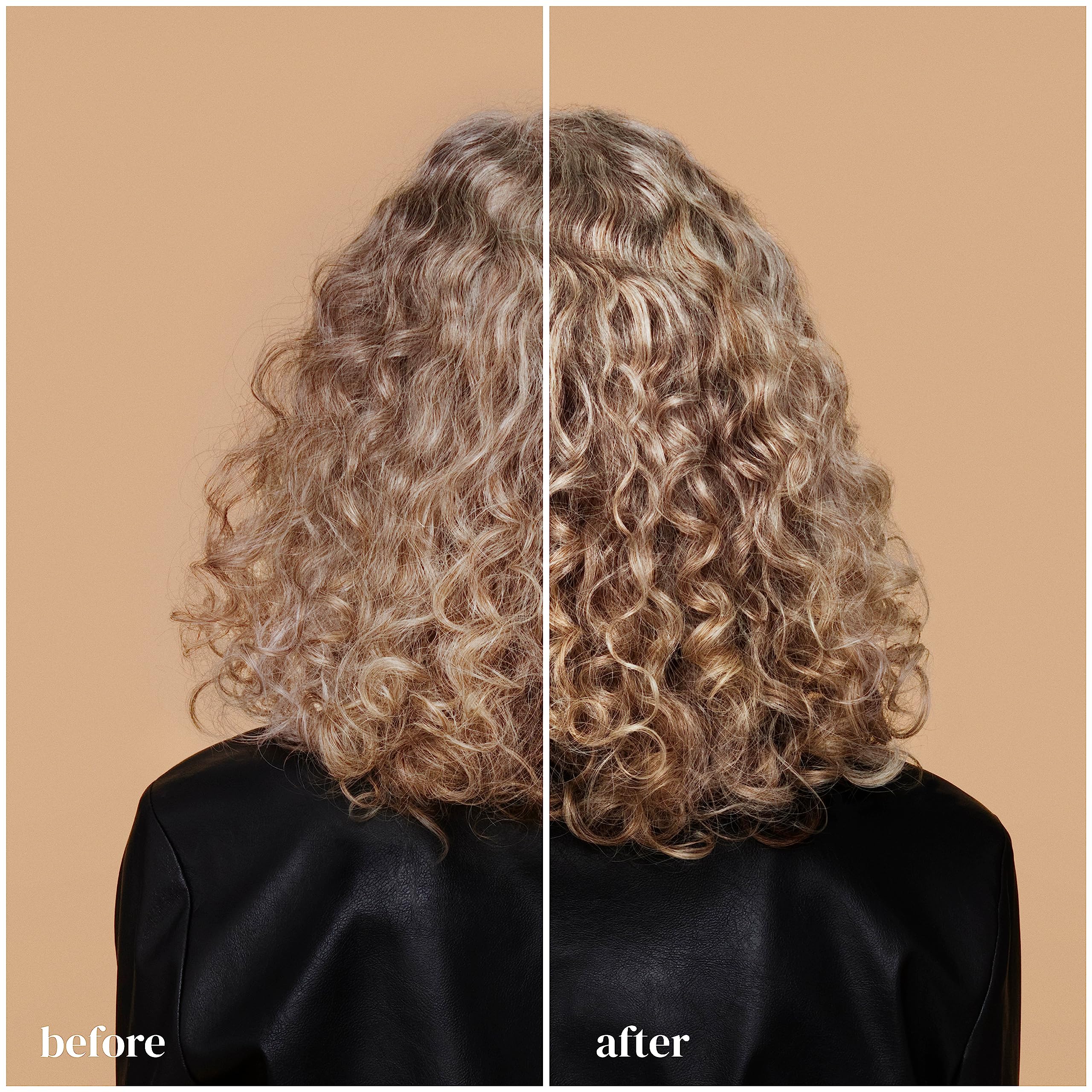 Ouidad mist being applied to dry curls to refresh definition and reduce frizz