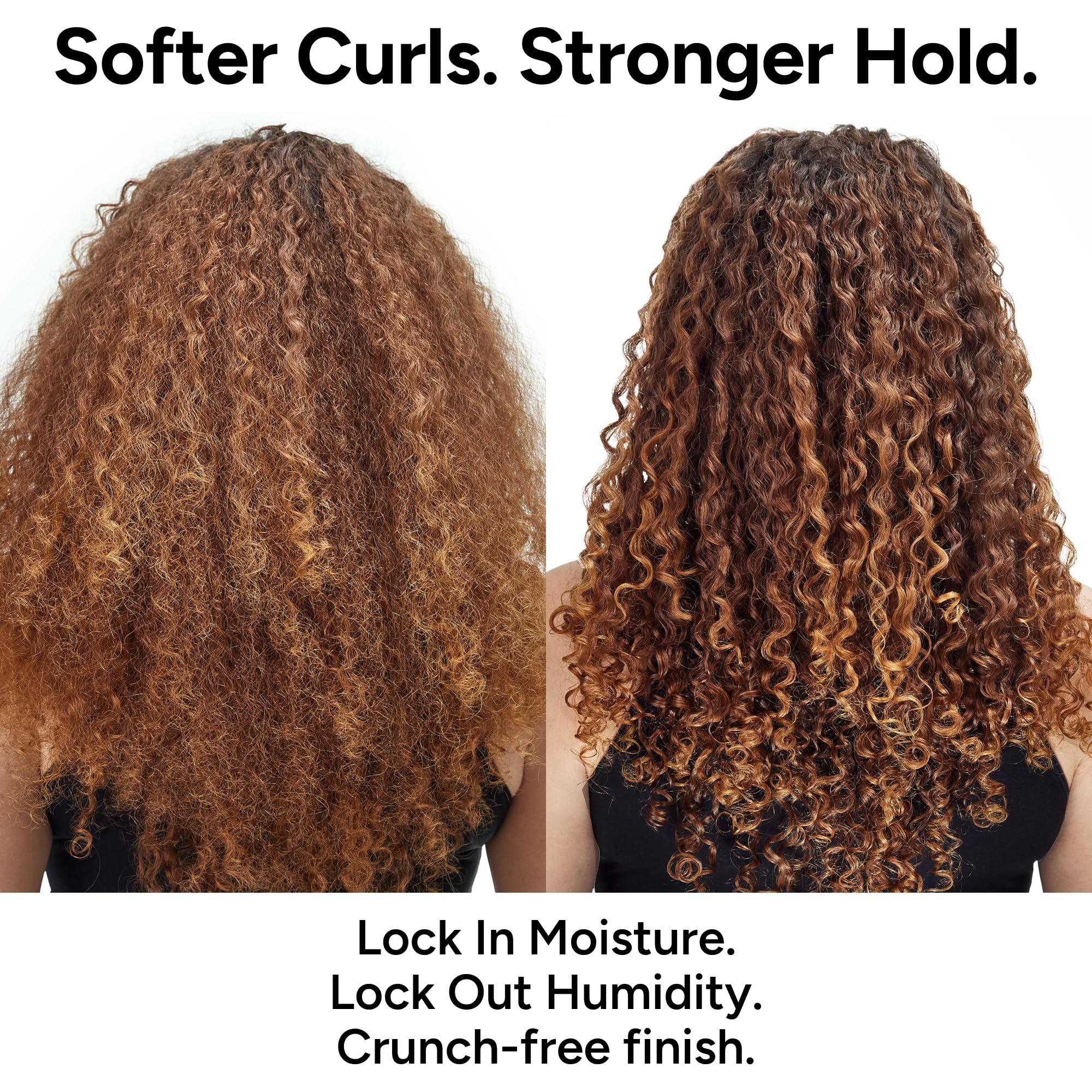 Profile shot of defined curls after using Ouidad for enhanced shape