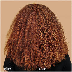 Ouidad being applied to wet curls demonstrating defined styling benefit