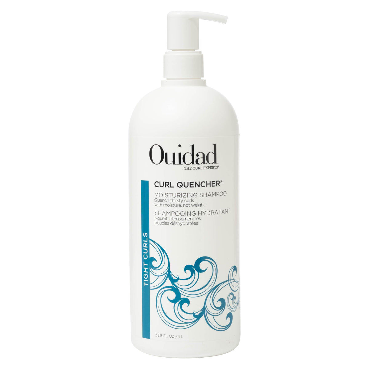 Ouidad front bottle shows brand and product for easy identification and shelf appeal