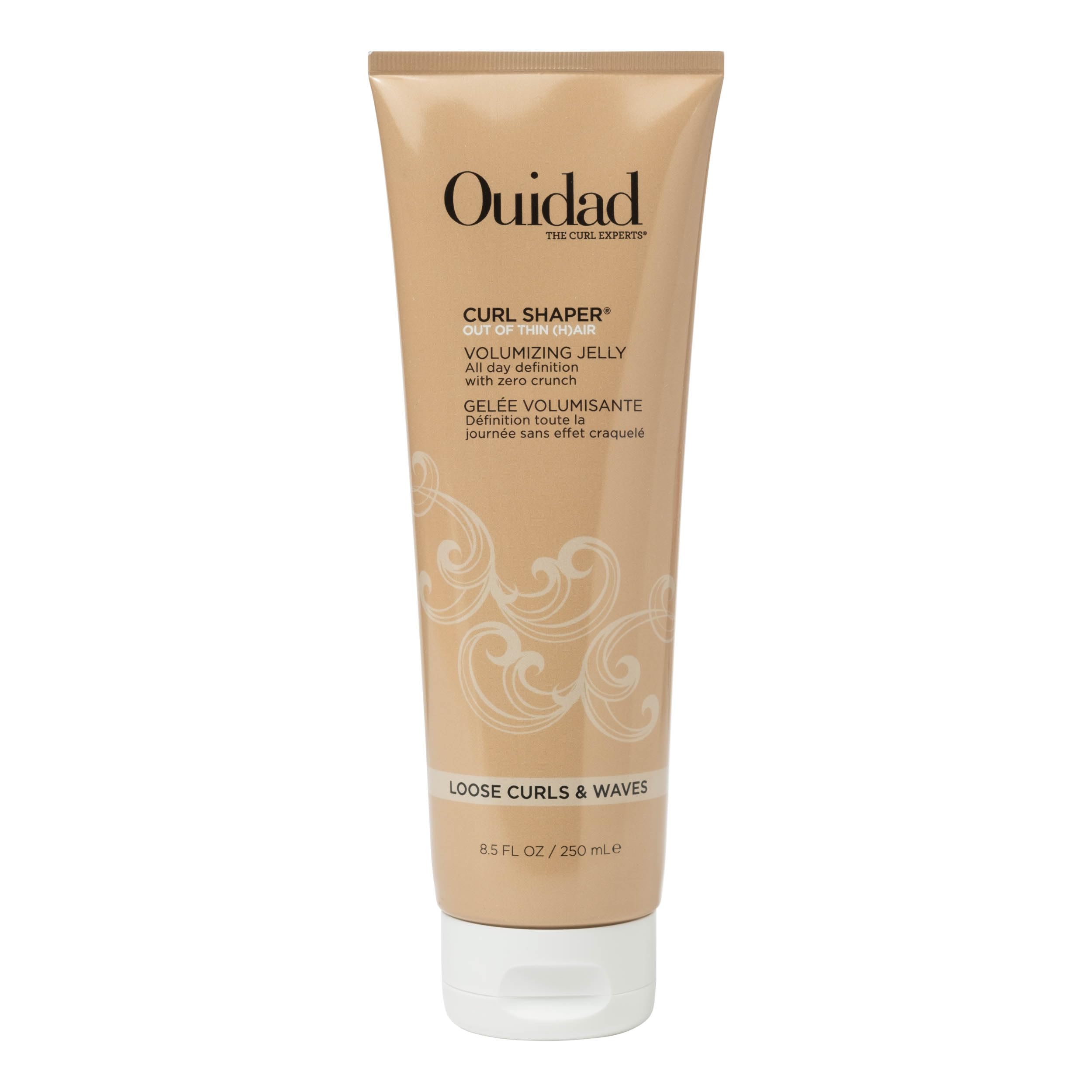 Ouidad front packaging showing label and size for easy identification and benefit