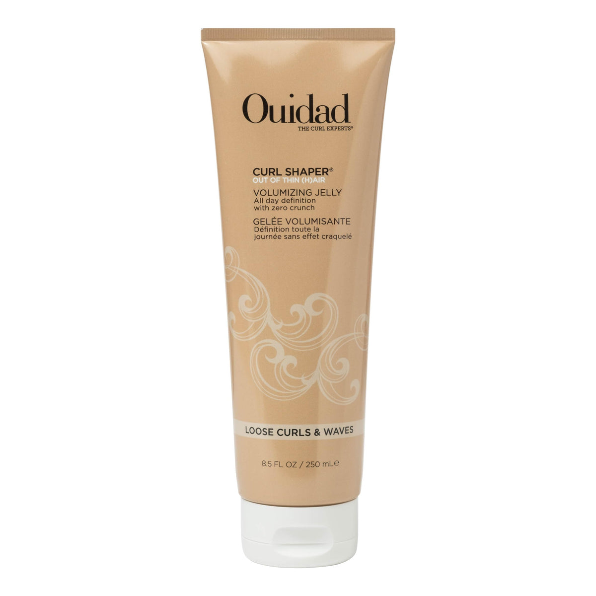 Ouidad front packaging showing label and size for easy identification and benefit