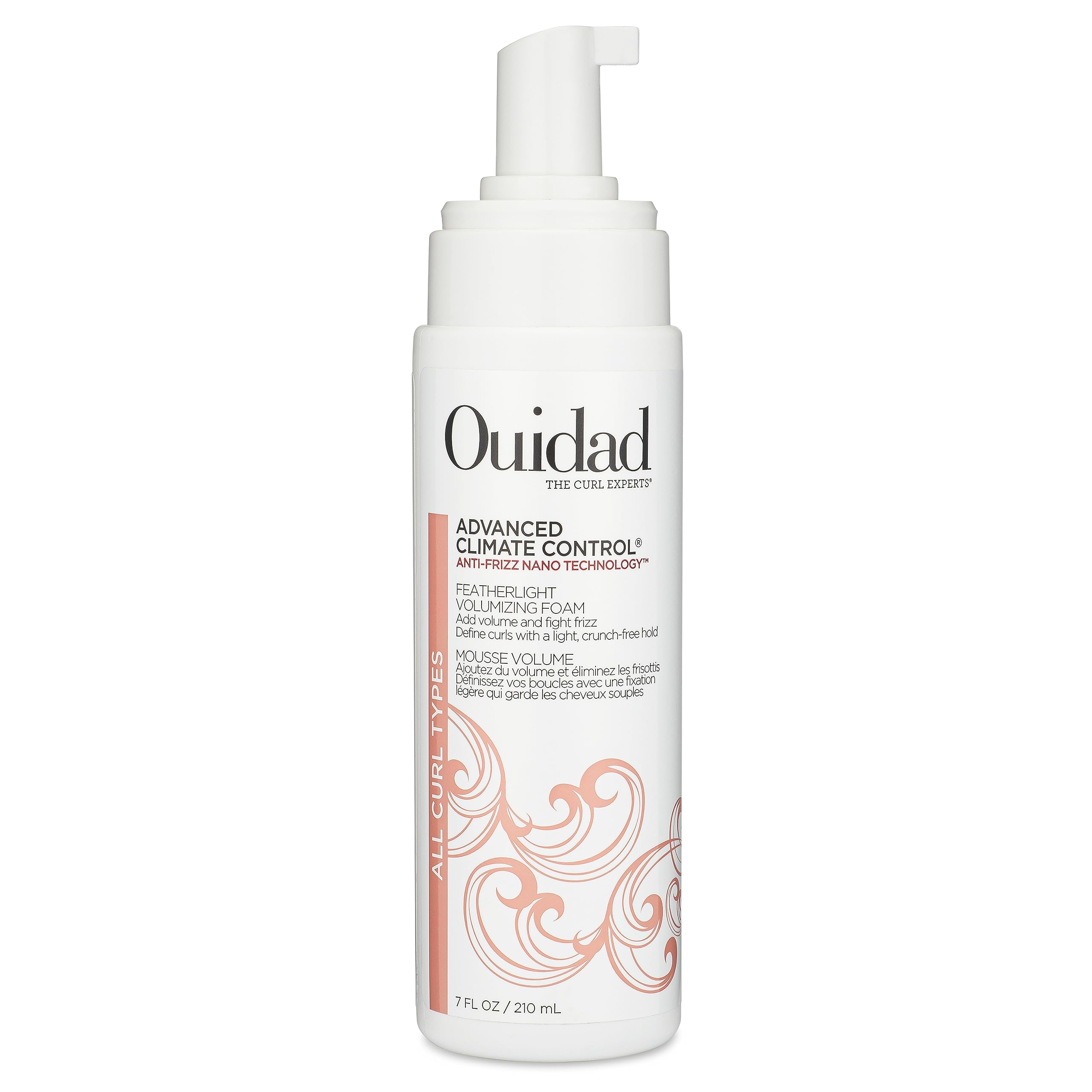 Ouidad foam texture close-up illustrating airy lightweight hold