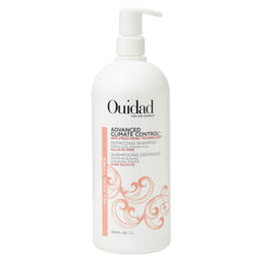 Ouidad bottle front view showing product and size, clear branding benefit