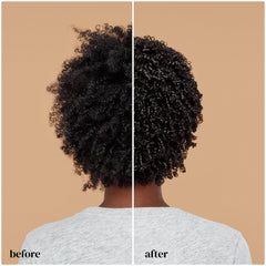 Ouidad gel applied to a curl section creating defined, frizz-resistant curl