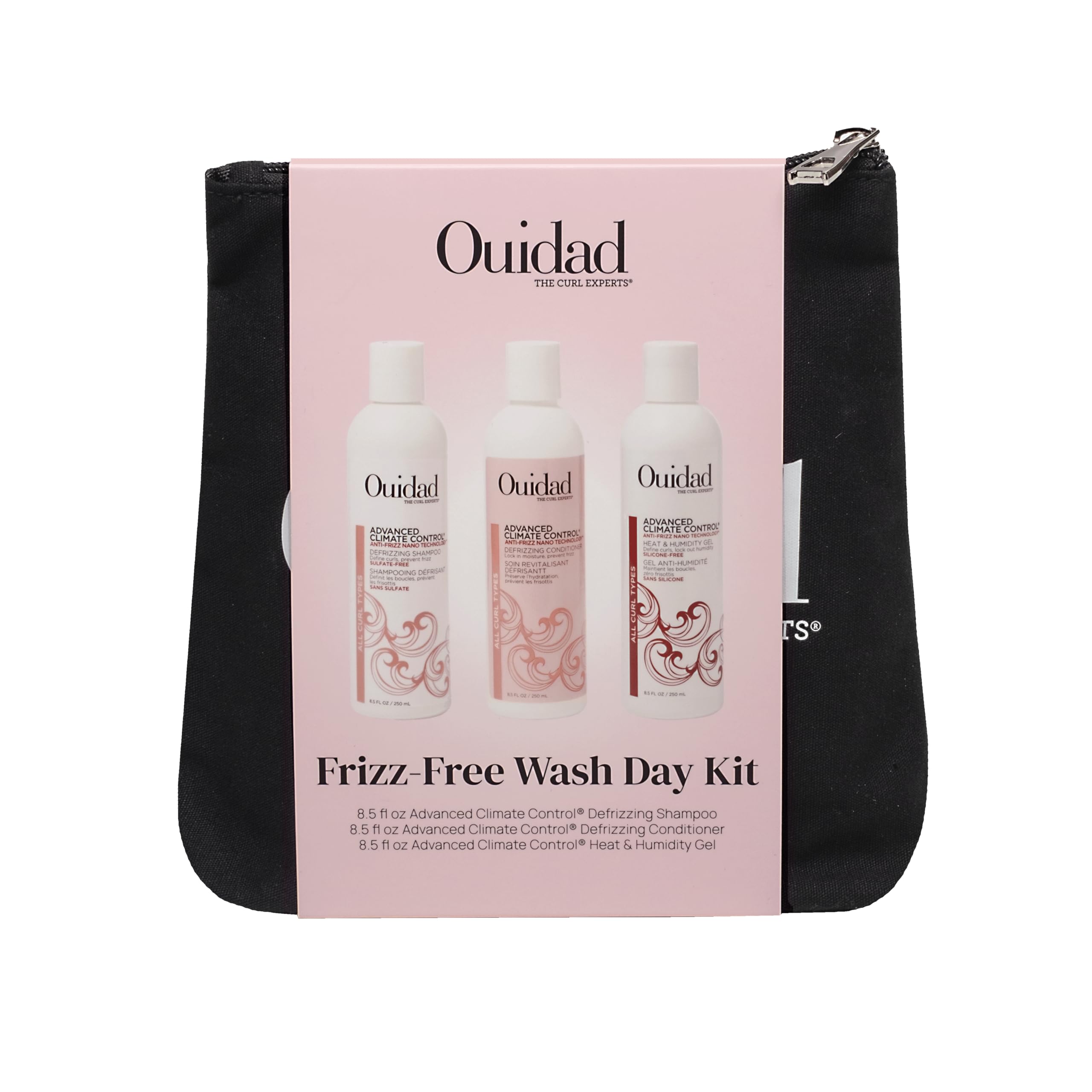 Ouidad ingredients callout with shea, wheat, soy to show nourishment benefits