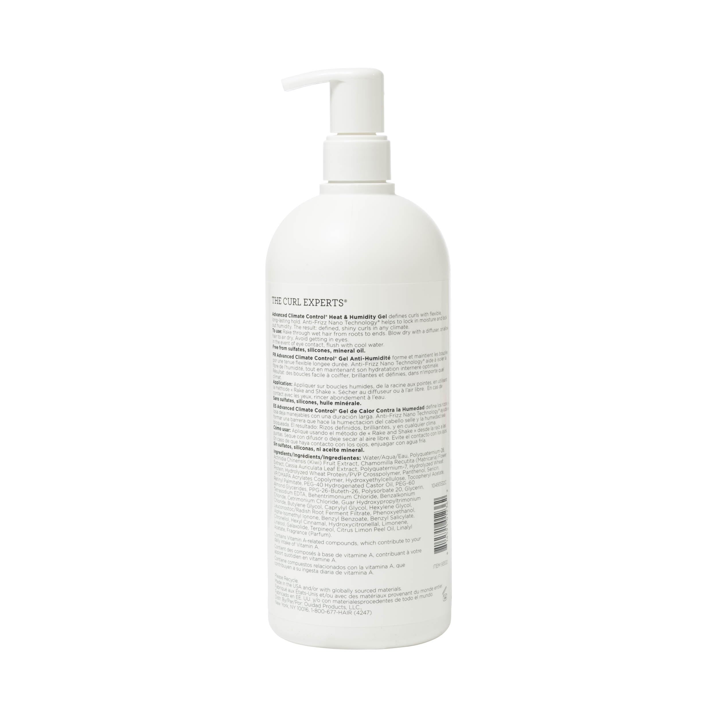 Ouidad gel texture close-up highlighting smooth, lightweight consistency
