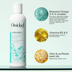 Ouidad pump dispensing conditioner demonstrating easy application and controlled amount