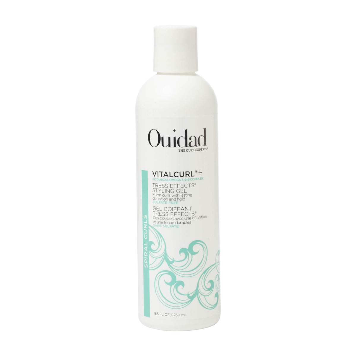 OUIDAD bottle front view showing product and strong hold benefit