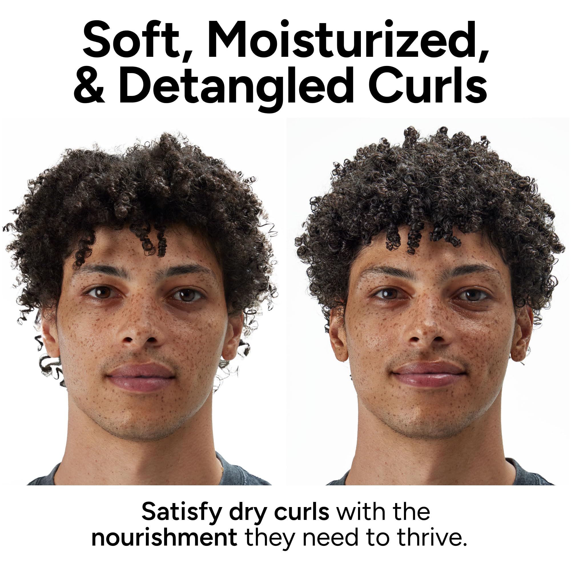 Ouidad detangling demo with wide-tooth comb reducing breakage during styling