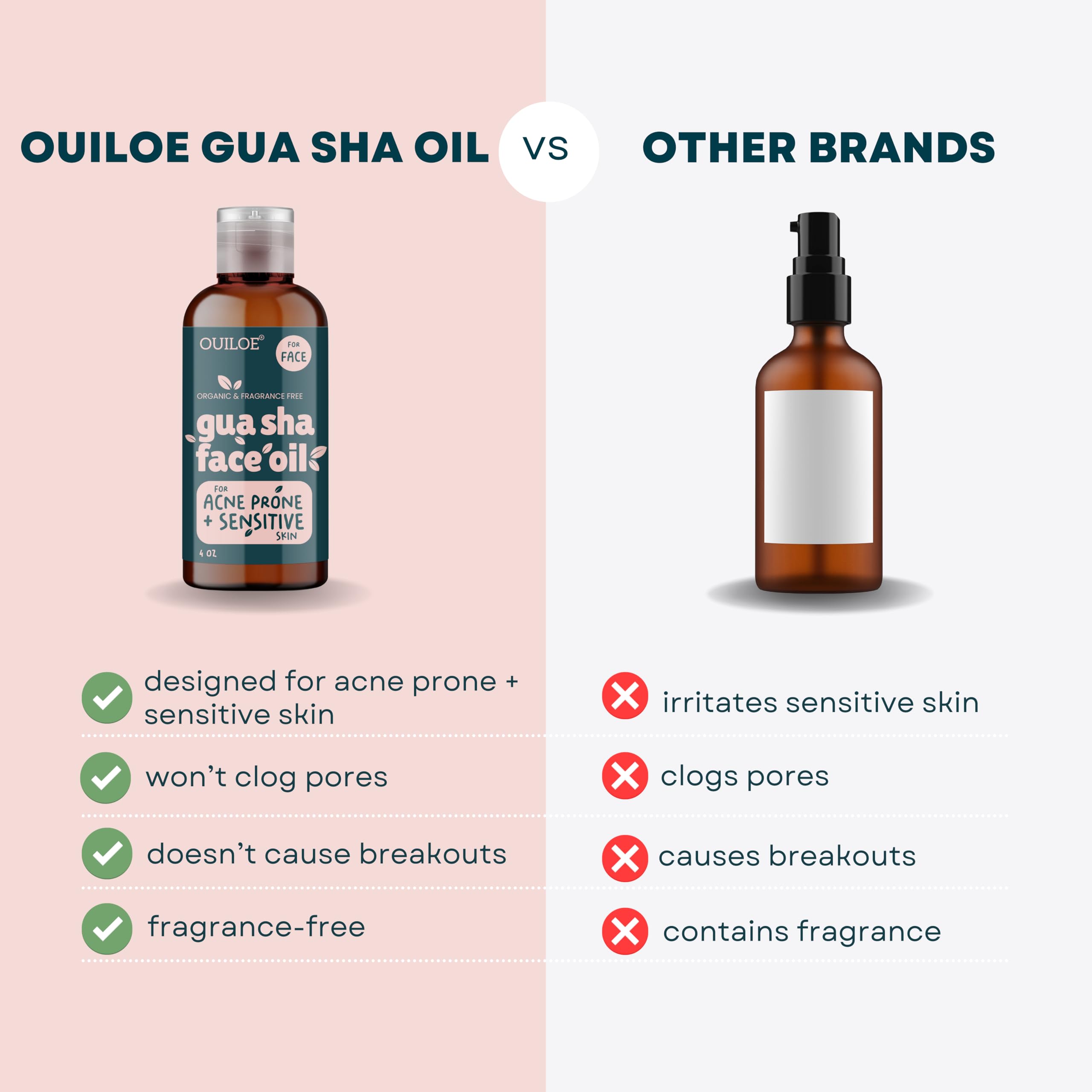 Ouiloe bottle next to towel in bathroom, suggests easy integration into daily routine