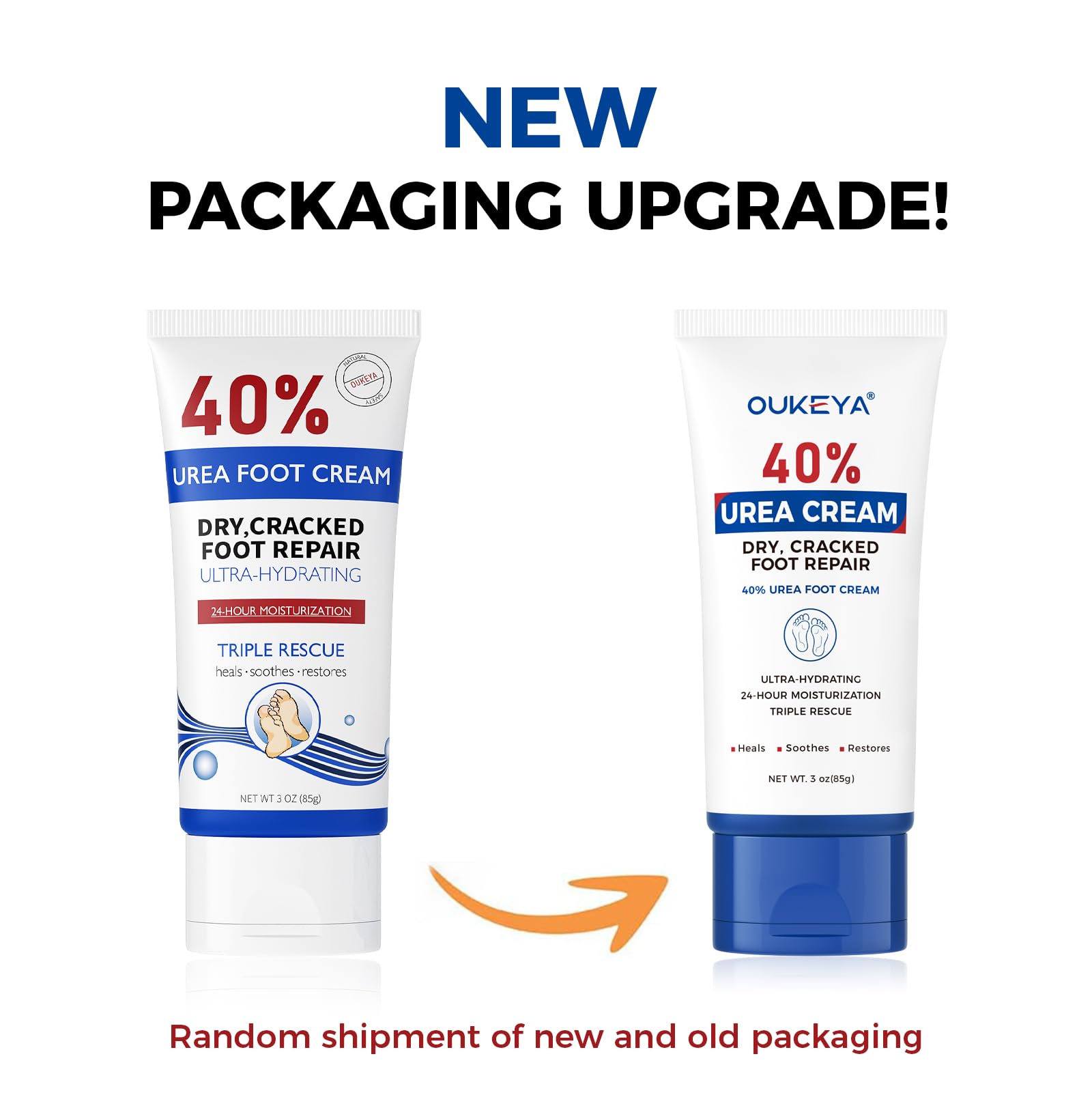 OUKEYA nighttime foot care with socks showing intensive overnight hydration